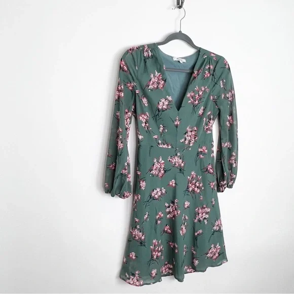 Madewell Marguerite Dress 00 Butterfly Garden Floral - Picture 2 of 10